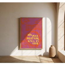 Ninastore 1998 New York Caz Festivali'ne Ait Eski Bir Poster | Güzel Sanatlar Posteri