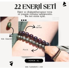 Doğaltaş Numerolojik 22’ler Için Güç, Gerçekçilik ve Köklenme Seti – Lal, Pirit ve Kök Zümrüt