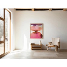 Ninastore Pembe Turuncu Soyut Sanat Baskısı | Modern Suluboya Duvar Dekoru | Dijital Indirme