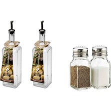 Feyza Design 2'li 1000CC Yağlık ve Tuzluk Seti, Pratik Mutfak Aksesuarları