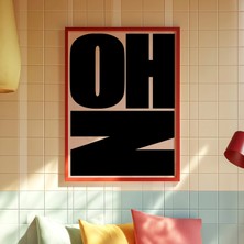 Ninastore "oh No" Yazı Tipi Baskı: 70'ler Retro Duvar Sanatı (Dijital Indirme)