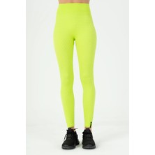 Maraton Seamless Kadın   Neon Yeşil Tayt