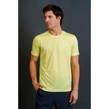 Maraton Regular Erkek Bisiklet Yaka  Açık Yeşil- T-Shirt