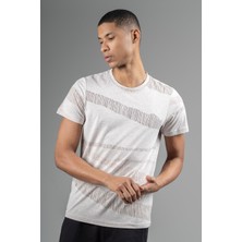 Maraton Regular Erkek Bisiklet Yaka  Bejmelanj- T-Shirt