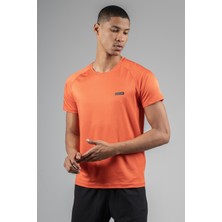 Maraton Regular Erkek Bisiklet Yaka  Turuncu T-Shirt