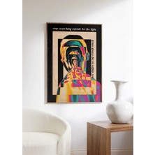 Ninastore Çarpıcı Psikedelik Sanat Baskısı: 70'ler Retro Gradyan Poster