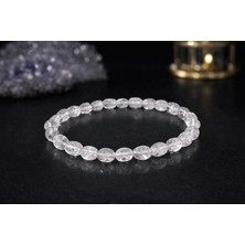 Doğaltaş Kristal Kuvars Amorf Kesim Bileklik