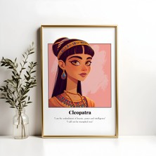 Ninastore Kraliçe Kleopatra Sanat Baskısı: Antik Mısır Duvar Dekoru