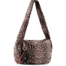 Faik Sönmez Küçük Aksesuarlı Leopar Desen Omuz Çantası S26CNT006