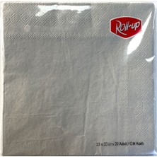 Roll-Up Kağıt Peçete Gümüş 33 x 33CM 20LI
