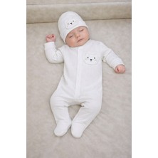 Balgüneş %100 Pamuk Unisex Şapkalı Bebek Tulum