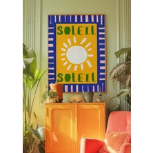 Ninastore Soleil Sun Posteri: Eklektik Maksimalist Mutfak Duvar Sanatı (Dijital Indirme)
