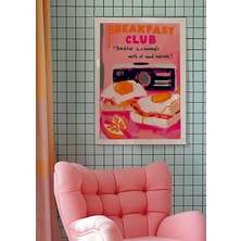 Ninastore Kahvaltı Kulübü Posteri: Kitsch Mutfak Duvar Sanatı Baskısı