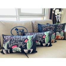 Lia Store Mandala Desenli Dekoratif 3'lü Kombin Kırlent Kılıfı Seti