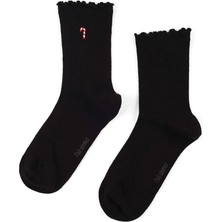 Faik Sönmez Yılbaşı Süsü Nakışlı Soket Çorap S26CRP020