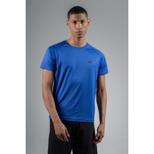 Maraton Regular Erkek Bisiklet Yaka  Saks T-Shirt
