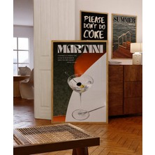 Ninastore Martini Kokteyli Baskısı: 70'ler Psychedelic Bar Sanatı (Dijital Indirme)