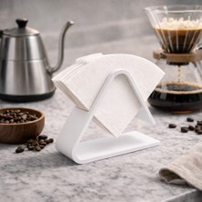 Üçgen Filtre Kağıdı Standı-Kahve Demleme Kağıdı Tutucu-V60 Kağıt Tutucu Stant- Filtre Kahve Düzenleyici