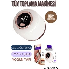 Linarya M116 Dijital Ekranlı Extra Bıçaklı Şarjlı Tüy Temizleme ve Tiftik Temizleme Makinesi