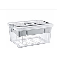Feyza Design 16 Litre Bölmeli Saklama Kabı, Dayanıklı ve Pratik Kullanım