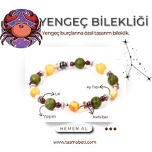 Doğaltaş Yengeç Burcu Için Özel Doğal Taş Bilekliği