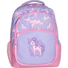 Smiggle - Mor Kıvırcık Unicorn Okul - Sırt Çantası