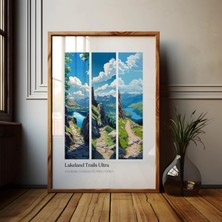 Ninastore Lakeland Trails Ultra Maratonu Posteri: Cumbria Koşu Baskısı