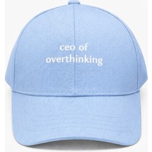 SF Collection Unisex Ceo Of Overthinking Baskılı Spor Şapka – Ayarlanabilir Pamuklu Cap Günlük Kombin Şapkası
