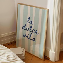 Ninastore Italyan Yazı Baskısı La Dolce Vita Dijital Baskı/ Trendi Sahil Duvar Sanatı/ Estetik Poster/ Plaj Te