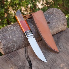 Köse Mehmet Koleksiyonluk ve Hediyelik Bıçak - N690 Çelik- Epoksi  Sap - Ikra Desenli