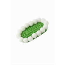 Renklime Oval Top Işlemeli Örgülü Çıtçıtlı Toka