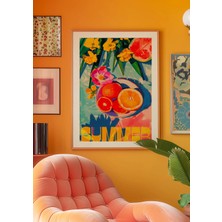 Ninastore Verano Yaz Meyveleri Posteri: Maksimalist Mutfak Duvar Sanatı