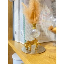 Moni Tasarım Panter Model Gold Metal Biblo