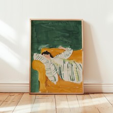 Ninastore Zümrüt Yeşili Minimalist Çizgili Kadın Dijital Indirme