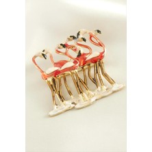 Renklime Kuğu Mineli Broş