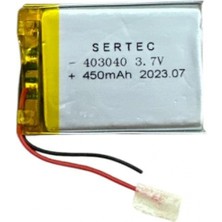 Marsilyan 403040 3.7V 450 Mah Lipolymer Pil (DEVRELI/1.5A) (72)