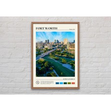 Ninastore Gerçek Fotoğraf/ Fort Worth Baskısı/ Fort Worth Duvar Sanatı/ Fort Worth Posteri/ Fort Worth Fotoğra