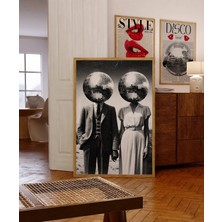 Ninastore Disko Topu Çift Baskısı/ 70'ler Retro Poster (Dijital Indirme)