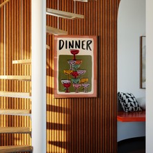 Ninastore Yemek Odası Duvar Sanatı: Renkli Kokteyl Baskısı/ Retro Mutfak Dekorasyonu/ Ev Bar Posteri