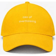SF Collection Unisex Ceo Of Overthinking Baskılı Spor Şapka – Ayarlanabilir Pamuklu Cap Günlük Kombin Şapkası