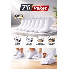 Baff 7'li Pamuklu Unisex Görünmez Çorap