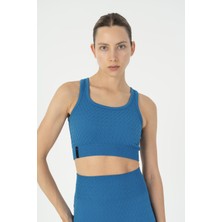Maraton Slimfit Kadın Kapalı Yaka  Turkuaz Bra
