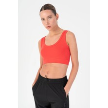 Maraton Slimfit Kadın U Yaka  Nar Bra