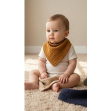 Müslin Bebek Önlüğü 4 Katlı | 25X40 cm | Yumuşak & Emici | 5 Renk Seçeneği | 5’li Paket