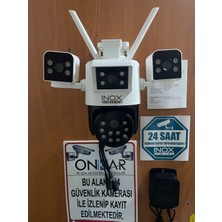 Zetek Elektronik INOX-X104 4X3MP Dört Kameralı Wifi Ptz Güvenlik Kamerası