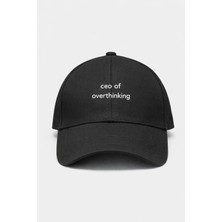 SF Collection Unisex Ceo Of Overthinking Baskılı Spor Şapka – Ayarlanabilir Pamuklu Cap Günlük Kombin Şapkası