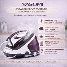 Yasomi Powersteam 3000w Titanyum Taban Dokunmatik Ekran Buhar Kazanlı Ütü