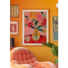 Ninastore 70'ler Çiçekli Natürmort Baskı: Retro Kitsch Eklektik Duvar Sanatı