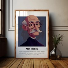 Ninastore Max Planck'ın Sözlerinden Oluşan Poster: Kuantum Mekaniği/tarihi Simge