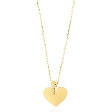 Gekas Kuyumculuk 14 Ayar Altın Kalp Kolye